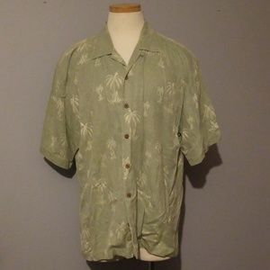 Tommy Bahama relax button down Aloha palm trees
